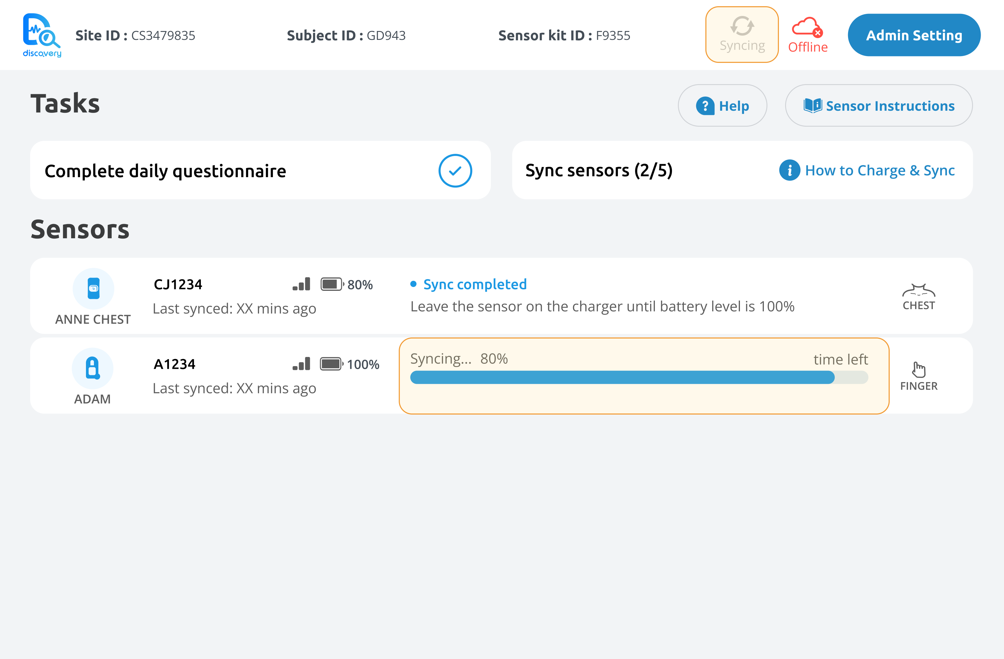discovery app dashboard screen with downloading progress bar.png