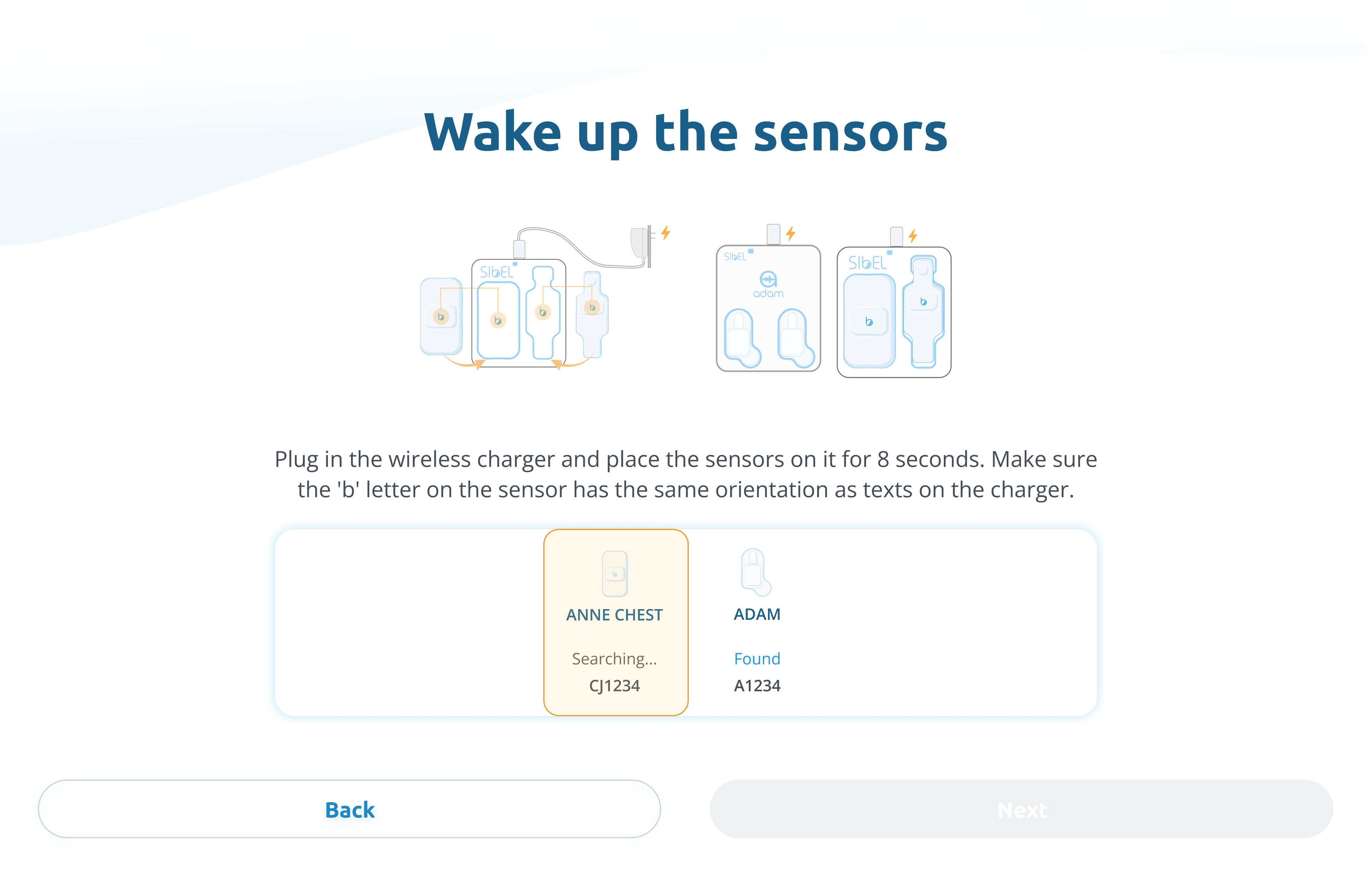 My sensor isn’t connected to the Discovery App searching status.png